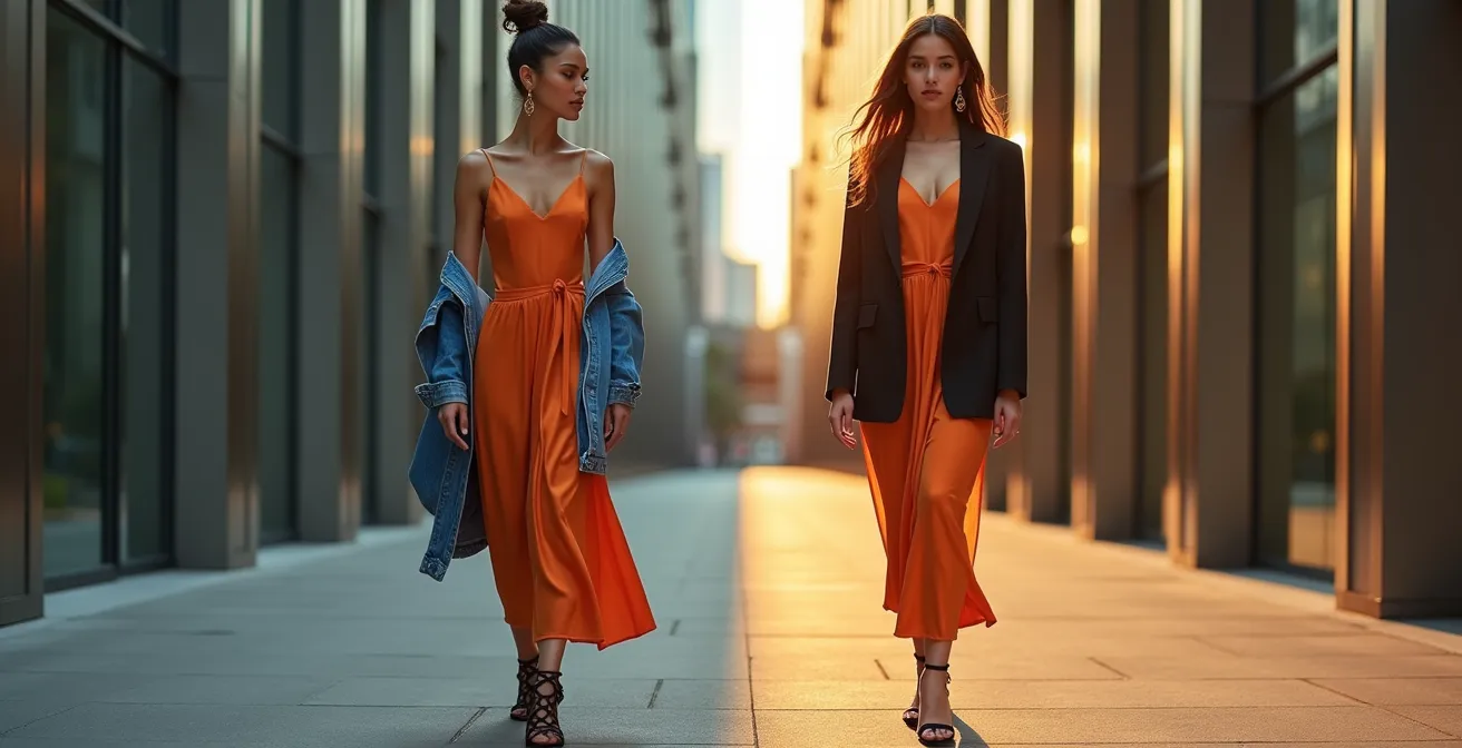 Elegant outfit transformation from day touring to evening dining in Toronto