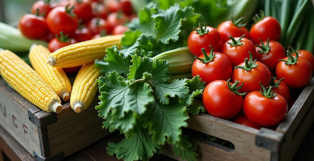 Fresh Ontario farm produce displayed at North Market on Saturday