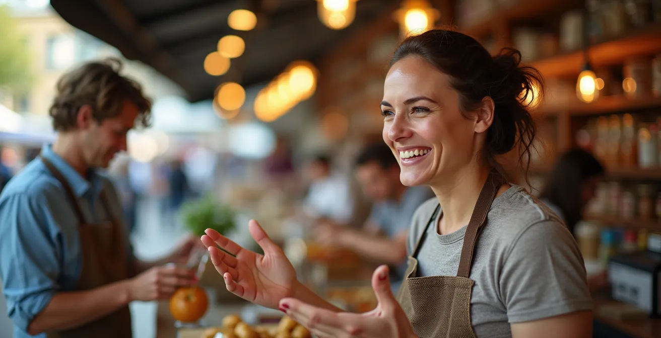 Heritage market vendors showcasing local Ontario specialties